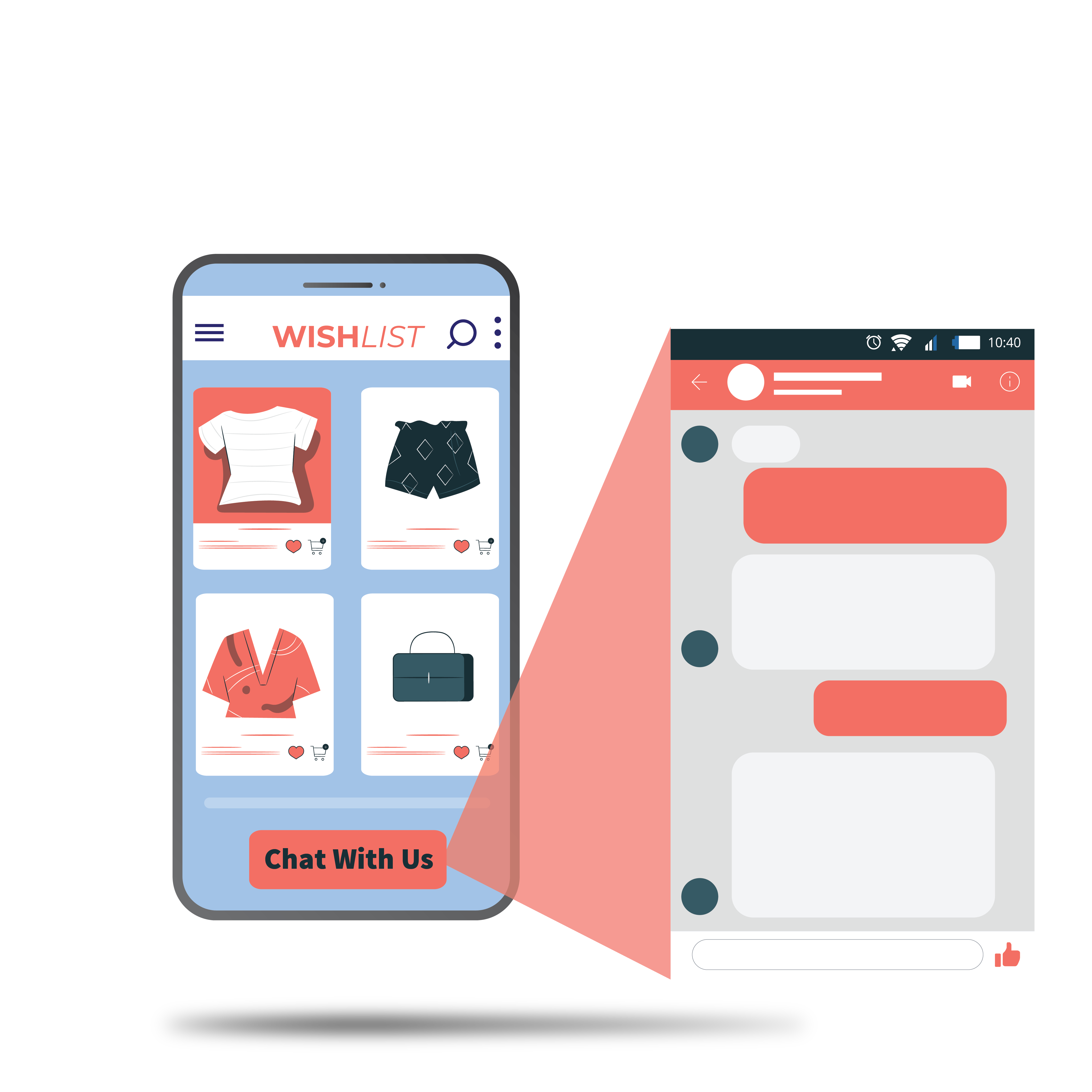 chat with us button